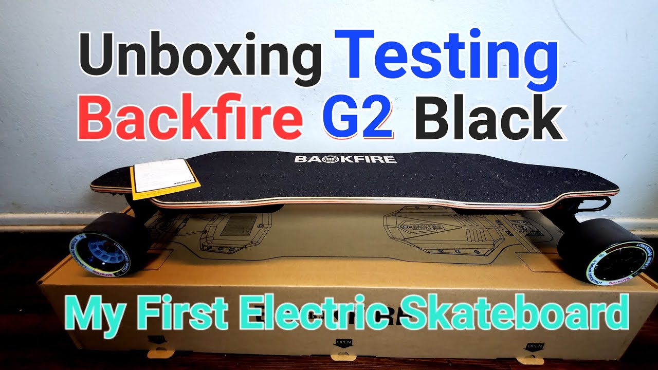 Backfire G2 Black Unboxing and Testing My First Electric Skateboard