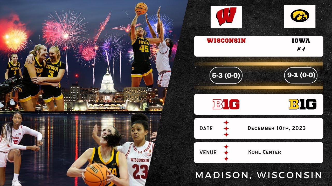 Wisconsin vs No. 4 Iowa | Big Ten | 12.10.23