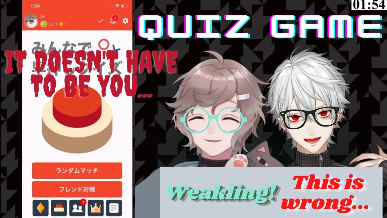 [ENG SUBS] Chronoir Quiz Game + Kuzuha being a sore loser (Kuzuha/Kanae/ChroNoiR/NIJISANJI)