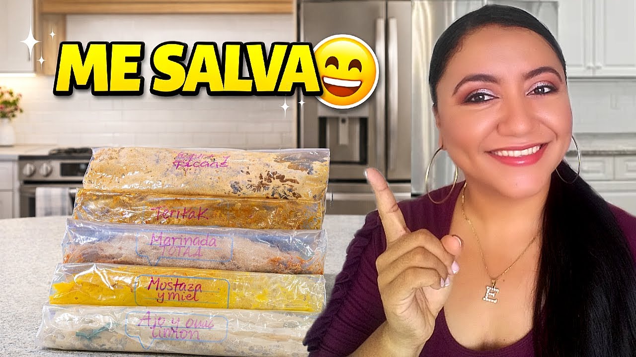 🍗5 MARINADAS de POLLO para ahorrar tiempo en la cocina