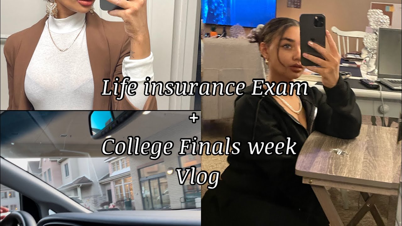 Preparing for my life insurance test + College + Running Earrands