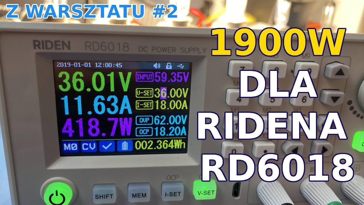 #2 Kupiłem zasilacz 1900W do Ridena RD6018