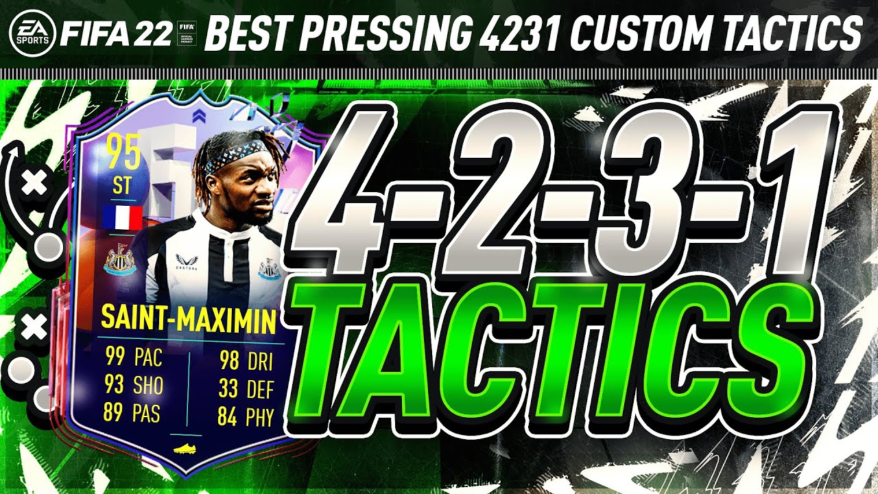 BEST 4231 CUSTOM TACTICS! PRESSING 4-2-3-1 META TACTICS & INSTRUCTIONS FIFA 22 ULTIMATE TEAM!
