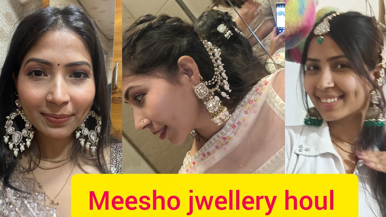 Meesho Jewellery Haul 💎 | Budget mein itna classy? 😍 #meeshojewellery #meeshohaul 