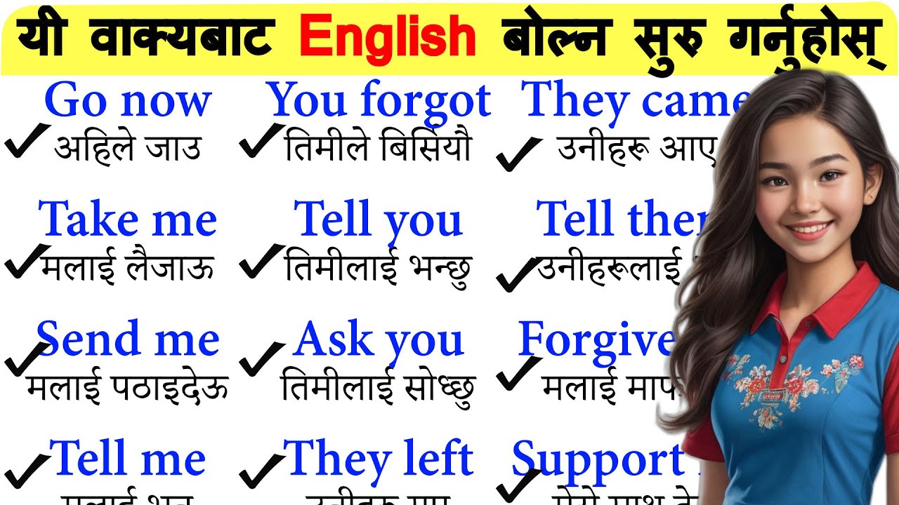 100 important two word sentence to speak English from Nepali / सुरुबाट अङ्ग्रेजी सिक्नुहोस्