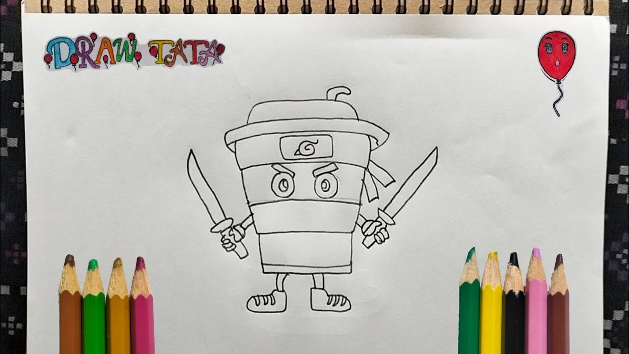 Drawing Cappuccino Assassino⚔️  Menggambar Cappuccino Assassino