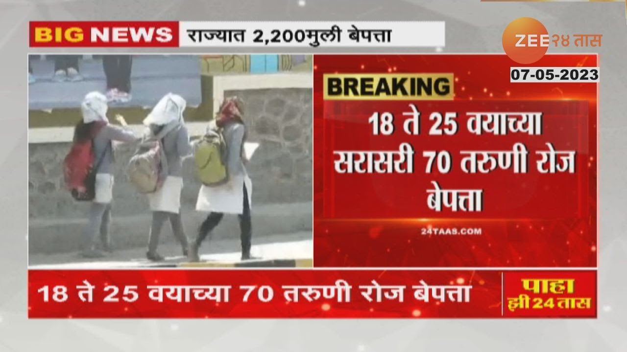 Young Girls Missing | धक्कादायक! महाराष्ट्रातून दररोज 18-25 वयाच्या सरासरी 70 तरूणी बेपत्ता