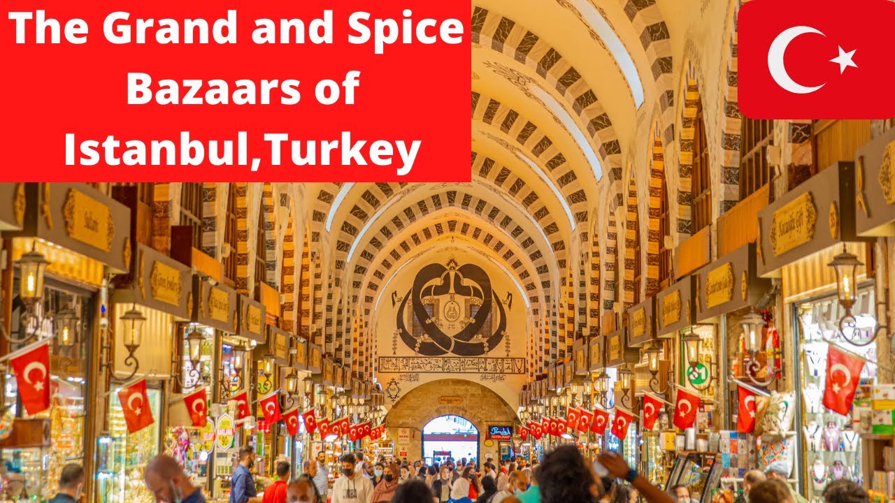 Istanbul, Turkey. What is it like inside the GRAND and SPICE Bazaars in Istanbul? Very old Markets!
