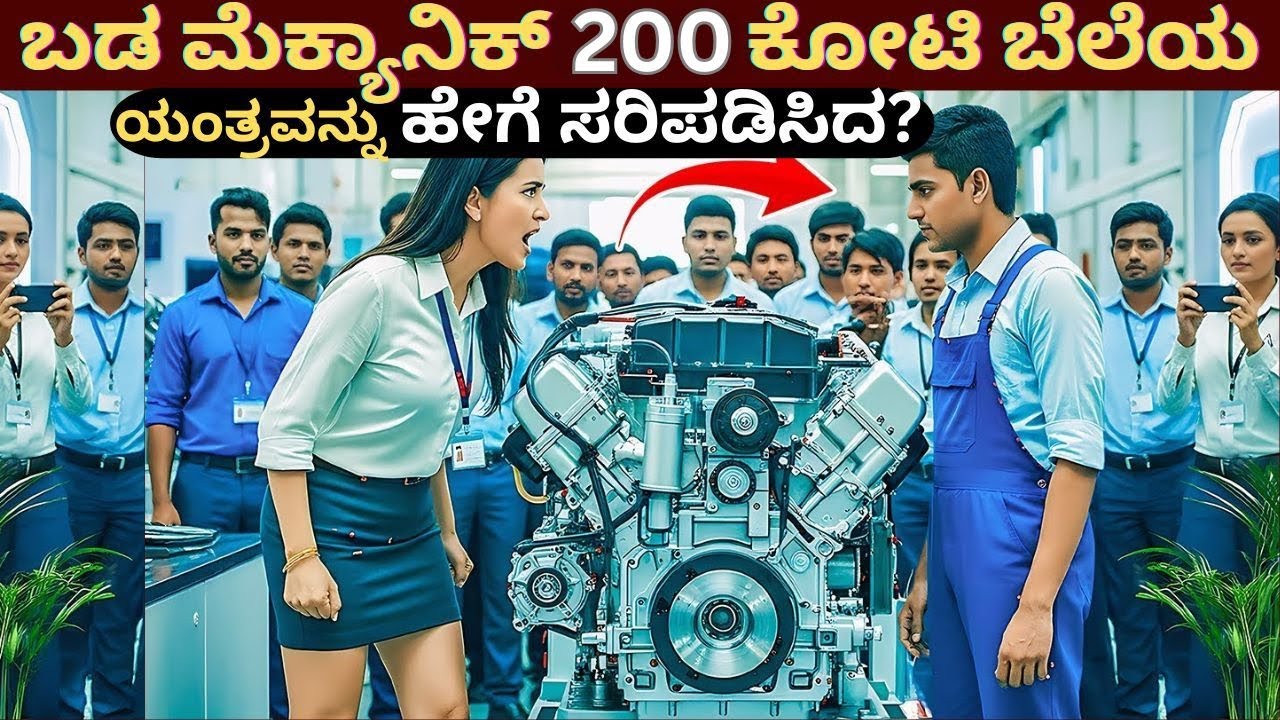 ಬಡ ಮೆಕ್ಯಾನಿಕ್ 200 ಕೋಟಿ ರೂಪಾಯಿ ಮೌಲ್ಯದ ಹೈಡ್ರಾಲಿಕ್ ಎಂಜಿನ್ ಅನ್ನು ಹೇಗೆ ಸರಿಪಡಿಸಿದ?#kurukshetrakannada