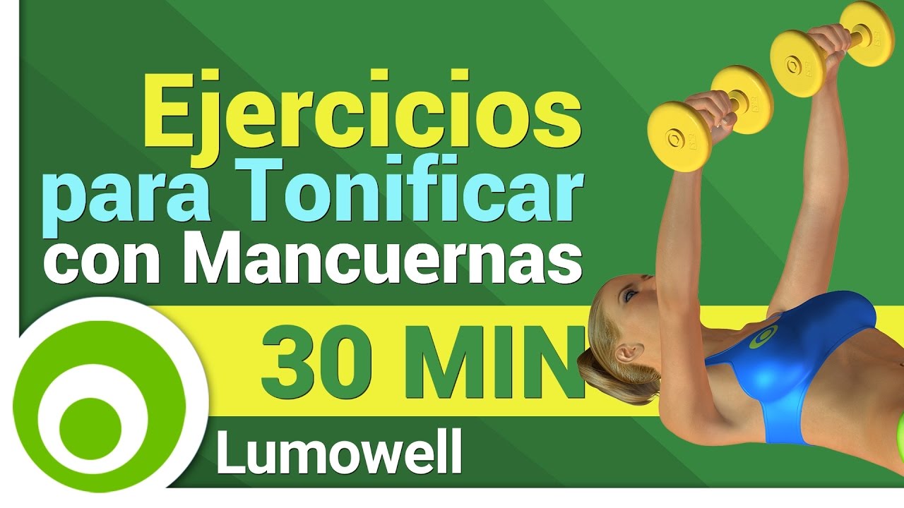 Ejercicios con mancuernas - Rutina para tonificar - Entrenamiento en casa