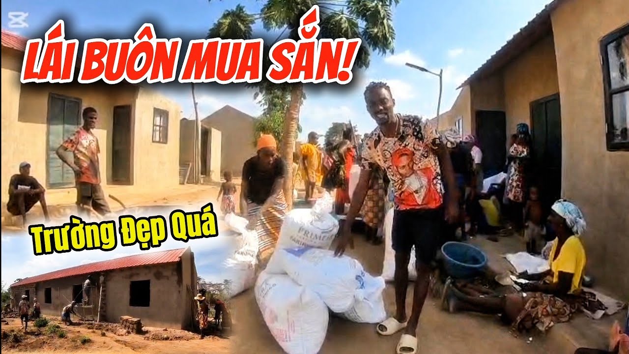Thăm Trường Học Làng Việt Nam – Bất Ngờ Lái Buôn Tìm Mua Sắn, Cả Làng Nhộn Nhịp | Huy Khánh Vlogs