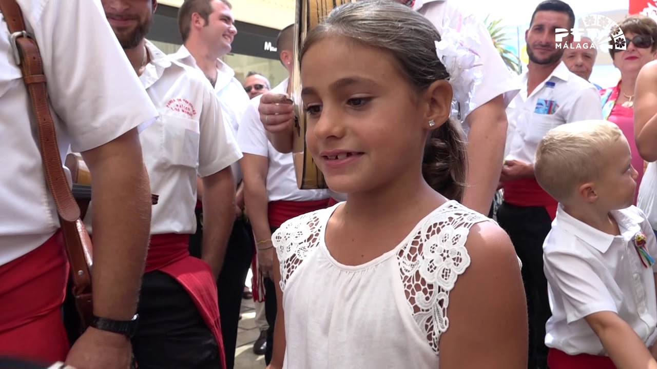 Feria de Málaga 2019: Panda Verdiales Raíces de los Moras c/ Larios 24/08/19