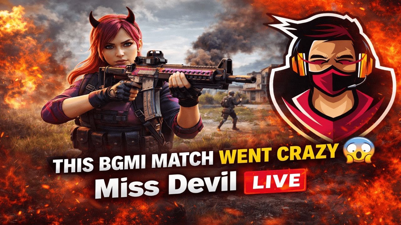 This BGMI Match Went Crazy 😱 | Miss Devil LIVE (Portrait)