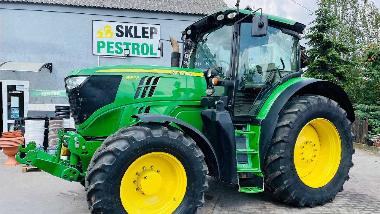 JOHN DEERE 6190R, 2013r, 190/220KM, przedni TUZ i WOM, miękka oś, nowe opony, prezentacja *PESTROL*