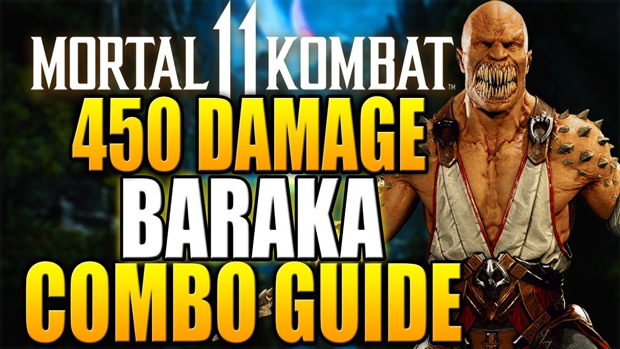Mortal Kombat 11 - 450 DAMAGE BARAKA COMBO TUTORIAL - Daryus P