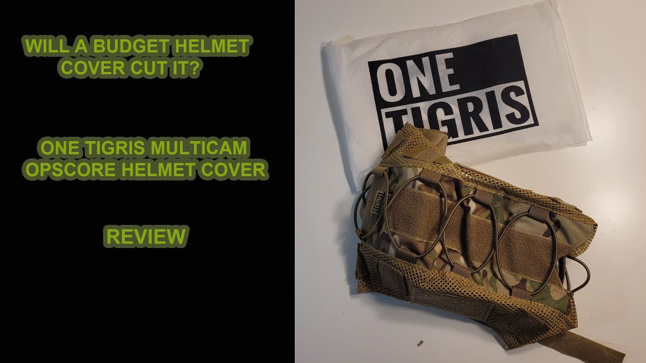 One Tigris Ops-Core Multicam L/XL helmet cover, review.