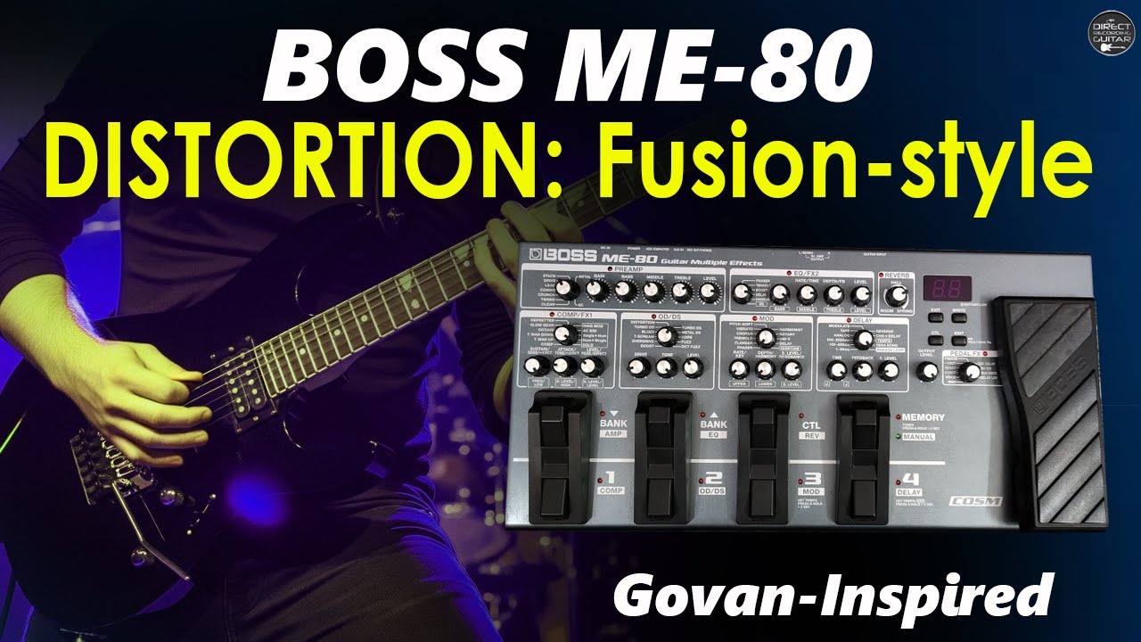 Programming BOSS ME 80 Distortion Govan-inspired Step-by-Step Guide