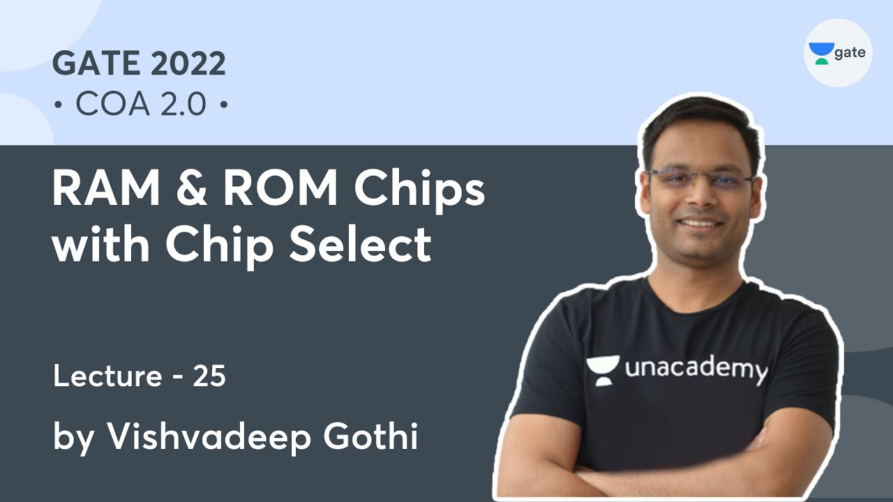 RAM & ROM Chips with Chip Select | L 25 | COA 2.0 | GATE 2022 | Vishvadeep Gothi