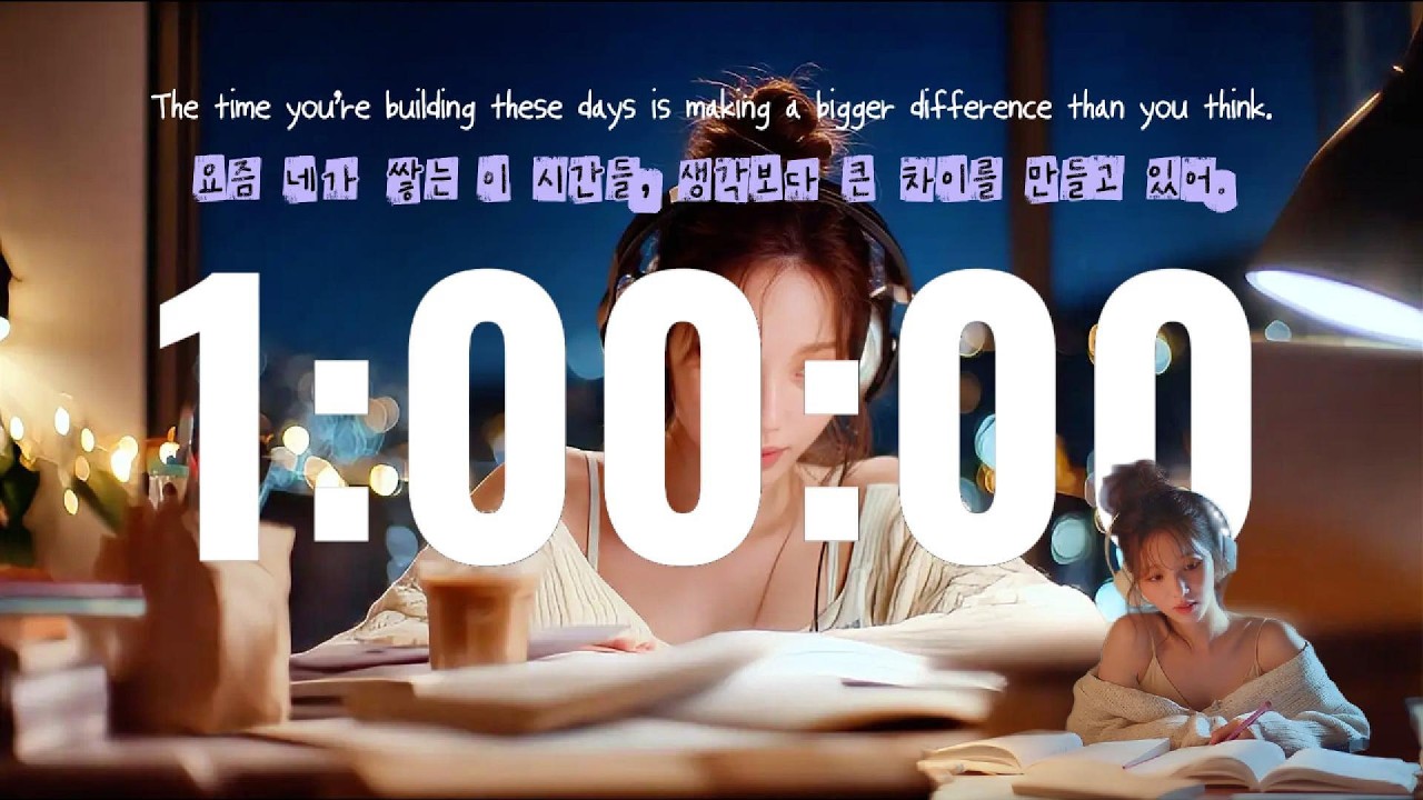 26.03.11 | 집중 Lo-fi | 1H | 수요일 저녁, 한 시간만 딱
