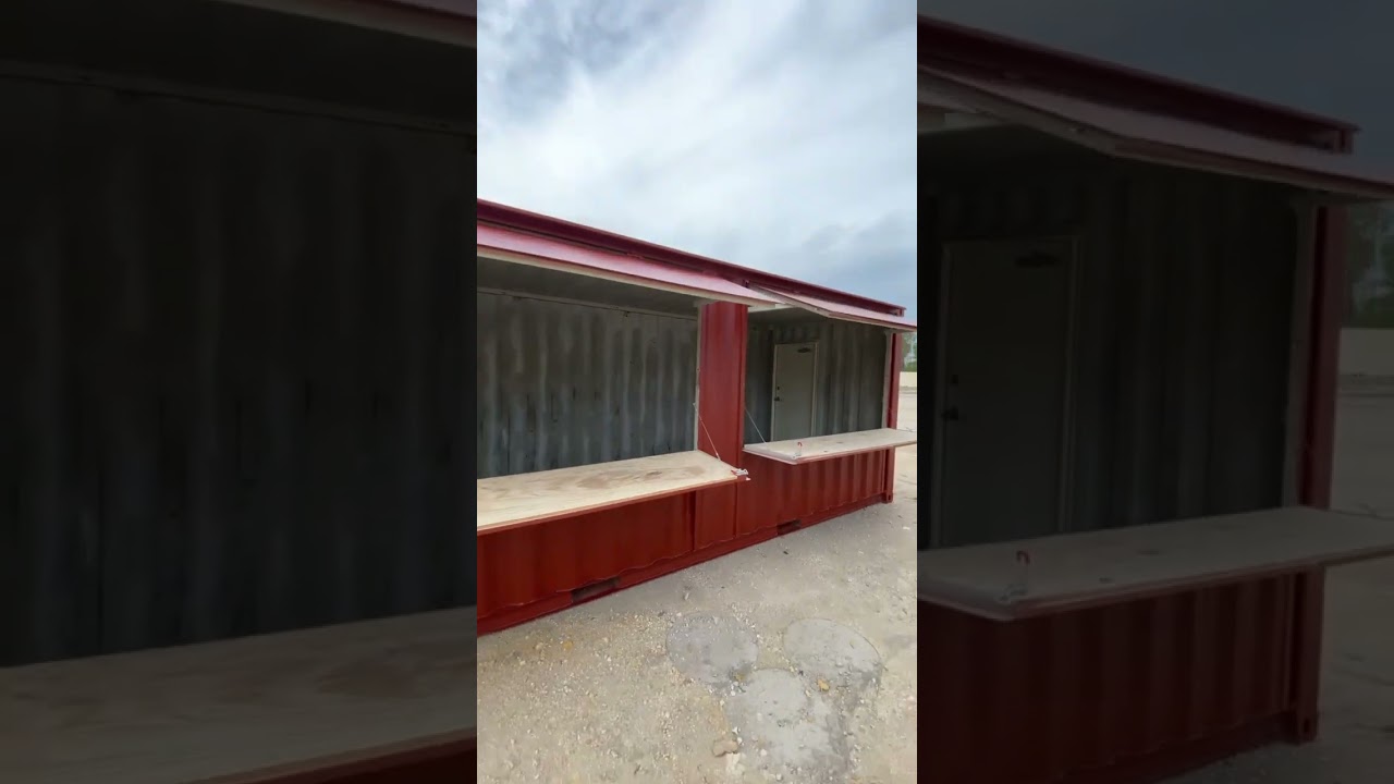 Fireworks Stand built using a Shipping Container | #shippingcontainers #construction #shelter