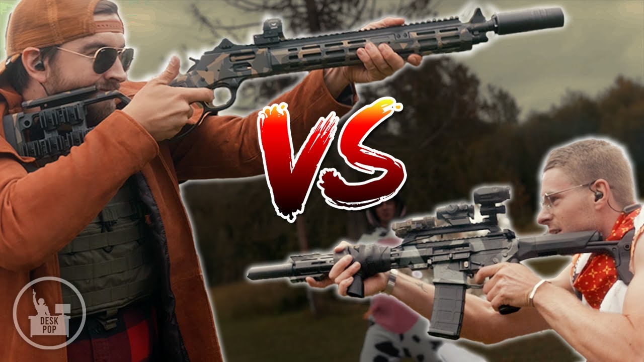 Tactical Lever Gun vs AR-15 | Midwest Industries x Madpig x Desk pop