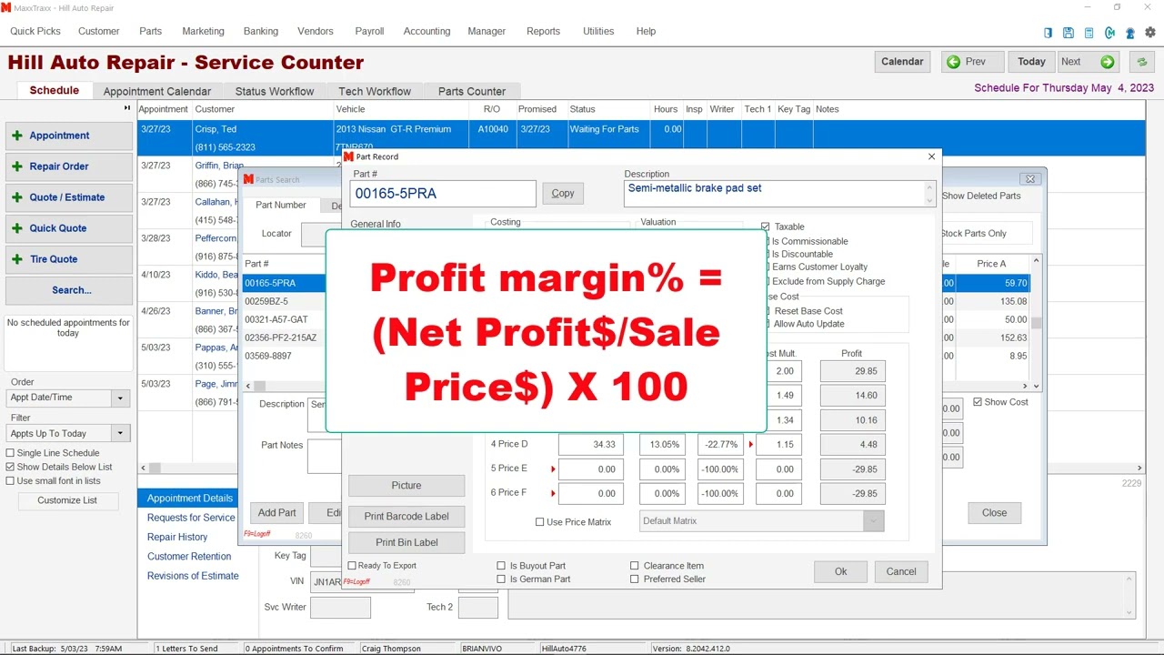 MaxxTraxx | Parts Pricing & Price Matrix Review