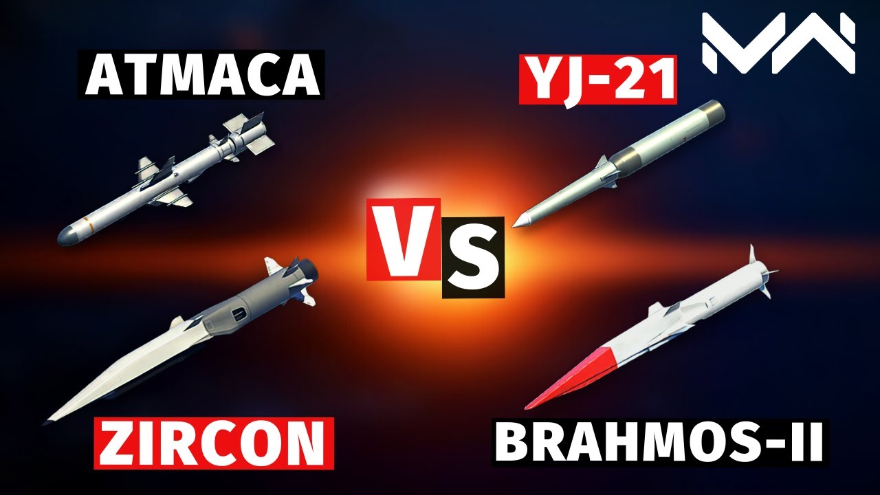 MODERN WARSHIPS | VERSUS | ZIRCON VS YJ-21 VS BRAHMOS-II VS ATMACA
