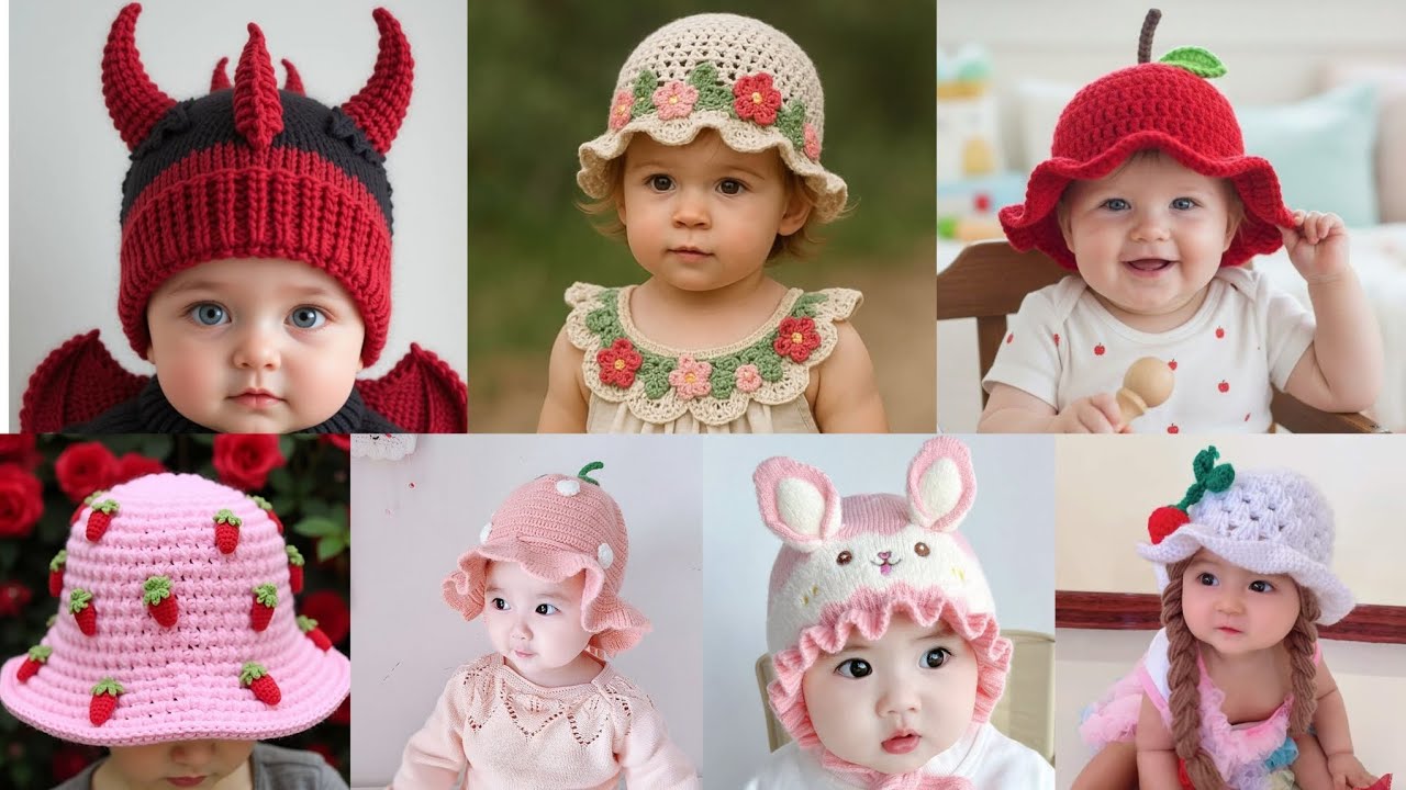 Adorable Crochet Baby Cap Designs | Easy, Soft & Cute Handmade Ideas