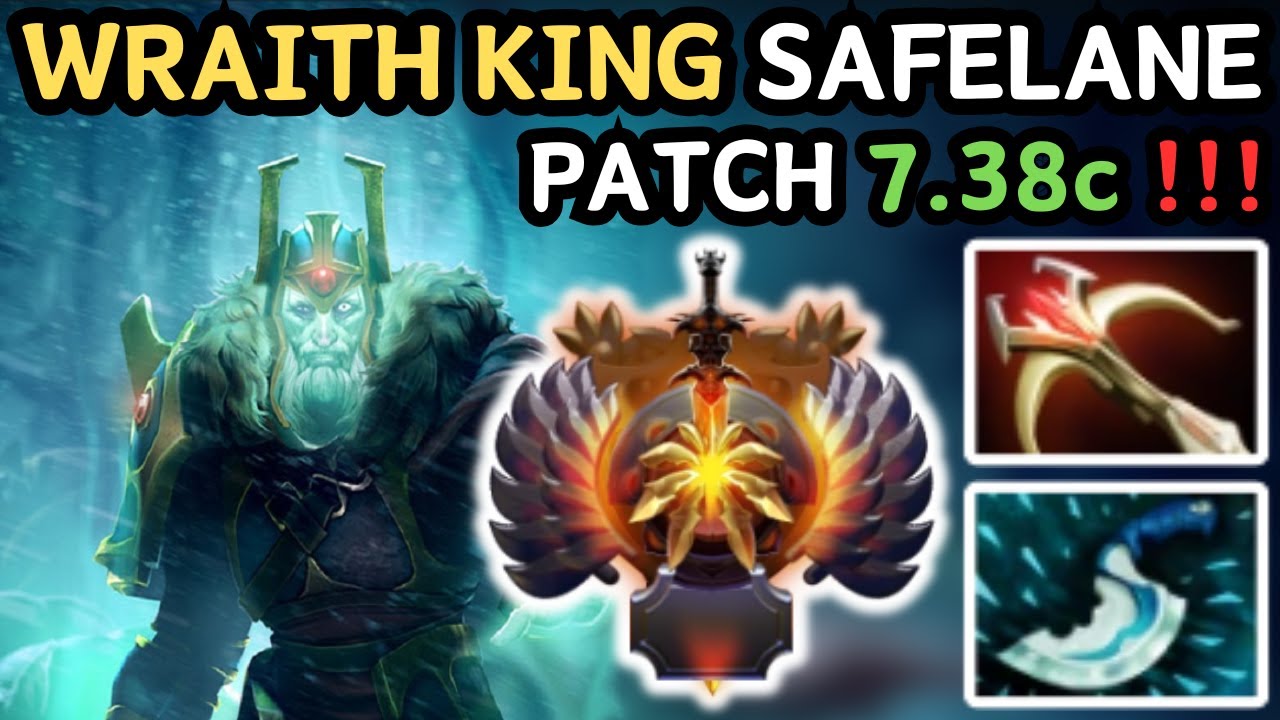 🔥  IMMORTAL WRAITH KING Guard Bone Carry Gameplay Patch 7.38c 🔥 Wraith Kign Perspective - Dota 2
