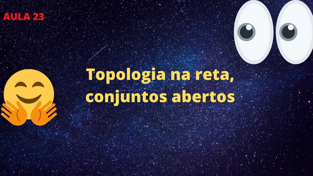 Aula 23 - Curso de Análise: Topologia na reta, conjuntos abertos