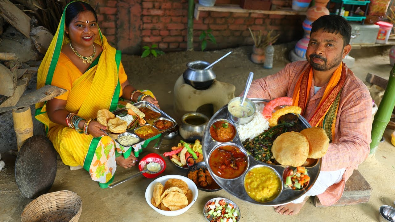 Veg Thali बिना प्याज लहसुन के बनाएं Maharashtrian thali Ganpati Bhog thali मेहमान आए क्या बनाएं ?