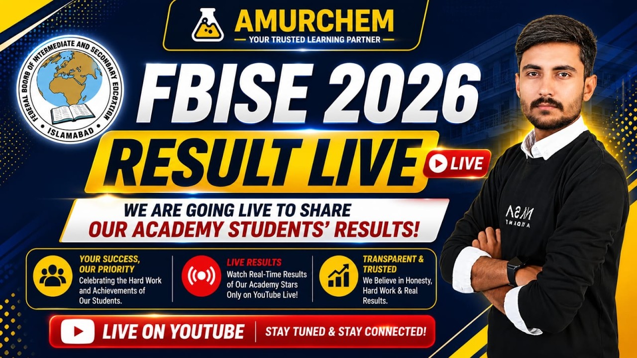 🔴 LIVE: FBISE 9th & 10th Class Result 2026 | Federal Board SSC Part I & II 1st Annual Results