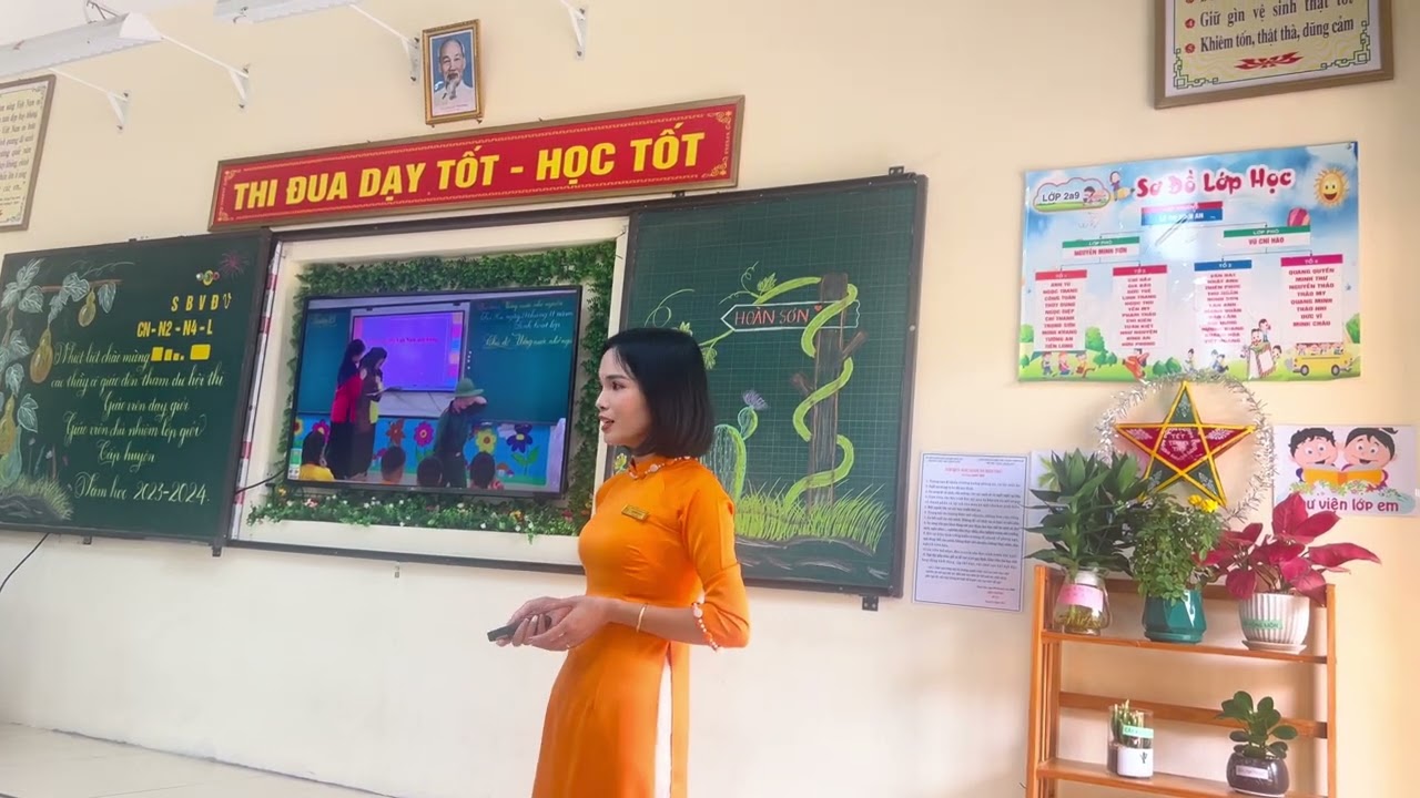 Bài thuyết trình được  xuất sắc cấp huyện  của cô Hà - Lớp học hạnh phúc