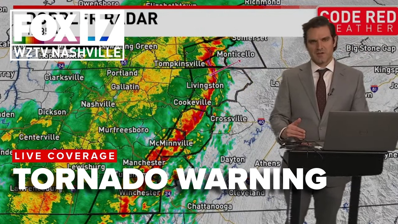 LIVE COVERAGE: Tornado Warning in Middle Tennesse, Southern Kentucky