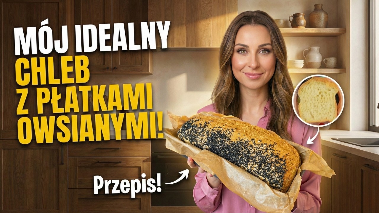 Wymieszaj łyżką i upiecz! Chleb owsiany BEZ wyrabiania (Zawsze wychodzi)