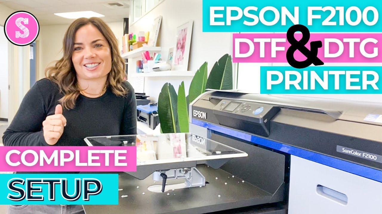 Epson F2100 Setup: DTG and DTF Printer Start to Finish Setup