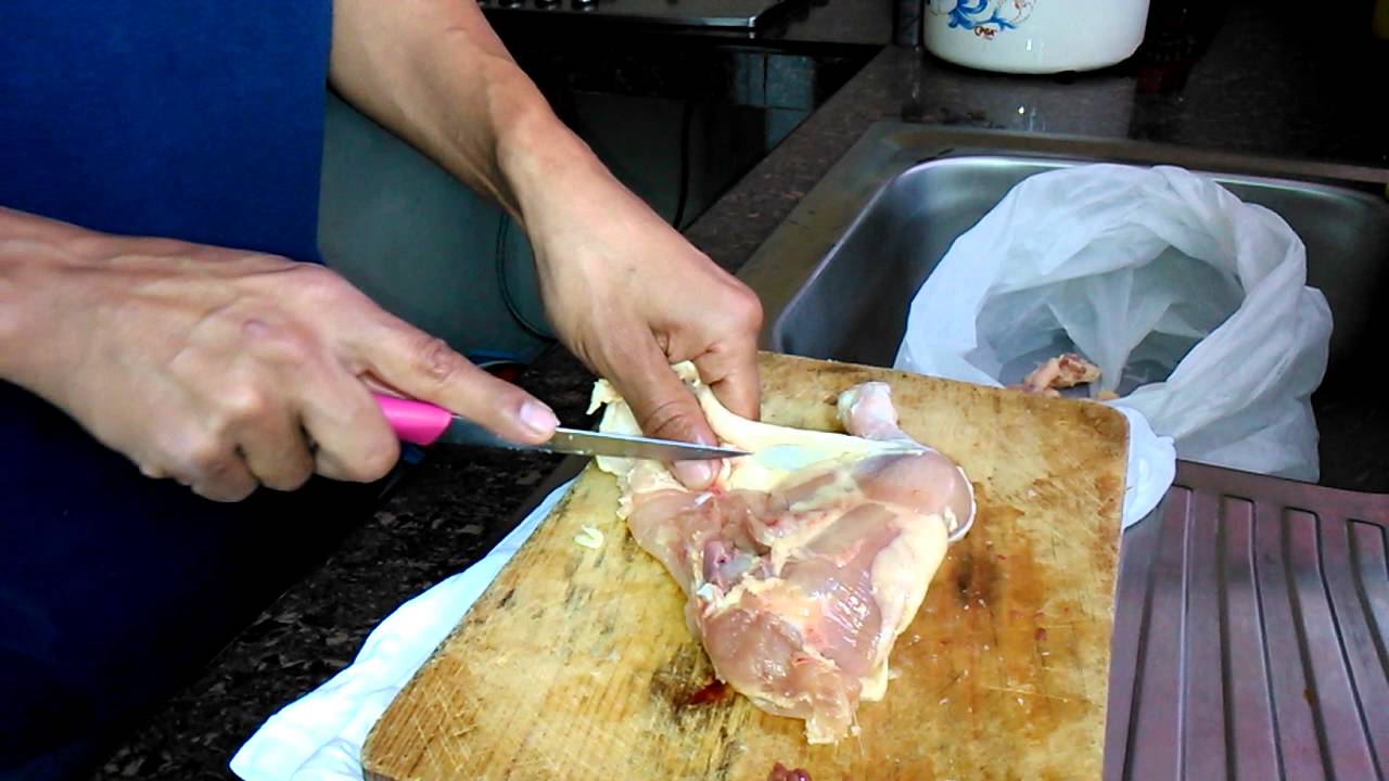 Como deshuesar pierna de pollo
