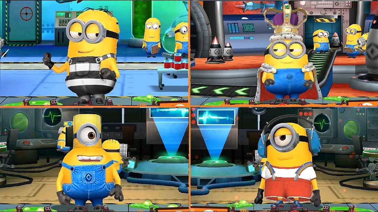 Minion Rush Prisoner minion King Bob minion Jelly Jar minion Old School Stuart minion gameplay