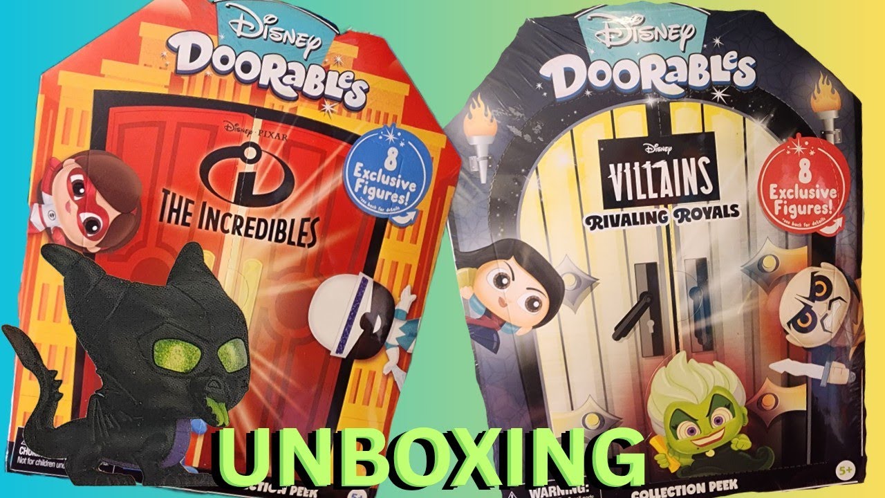 Unboxing Exclusive Disney Doorables Sets Villains Rivaling Royals  The Incredibles Secret Toy Found