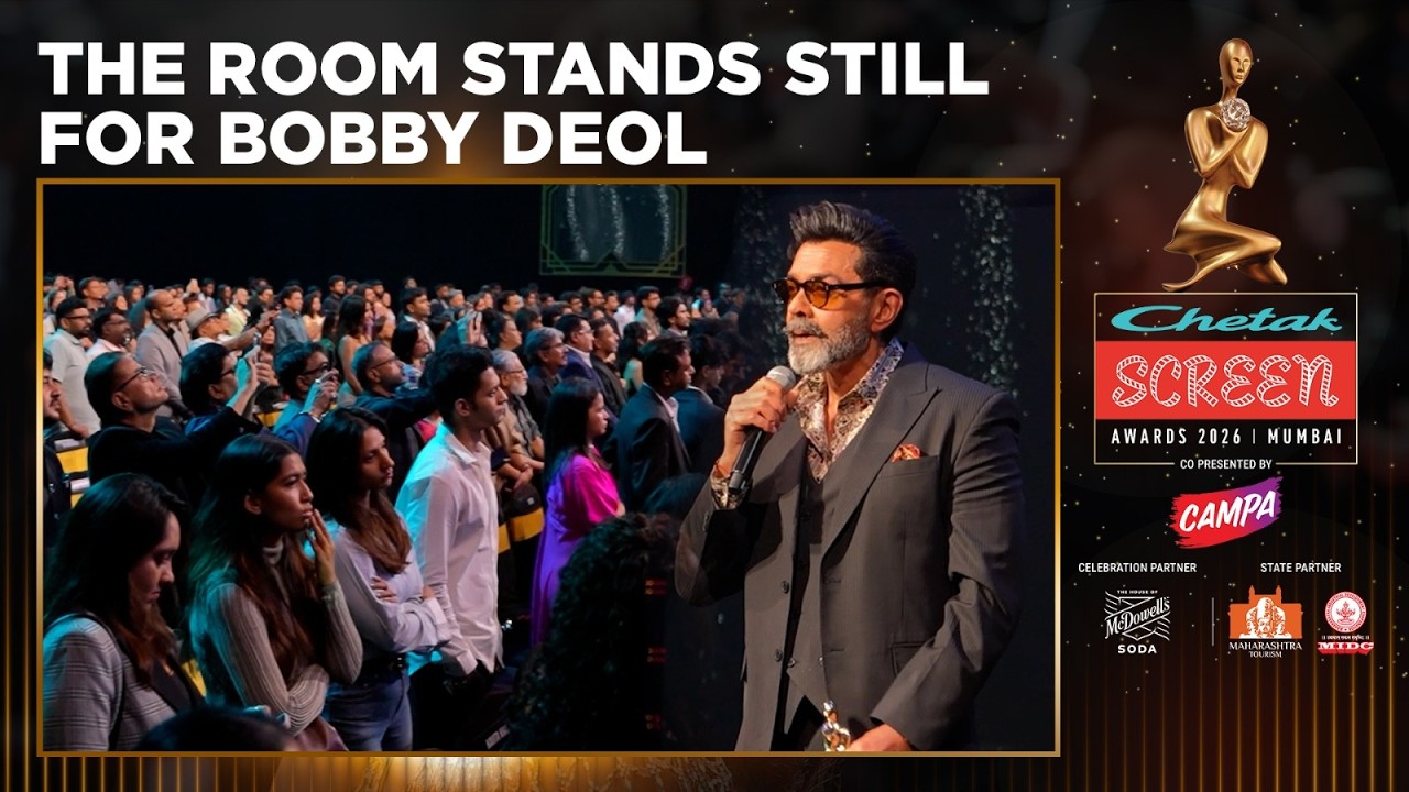 The Room Falls Silent As Bobby Deol Speaks About Dharmendra On Stage | #ChetakScreenAwards