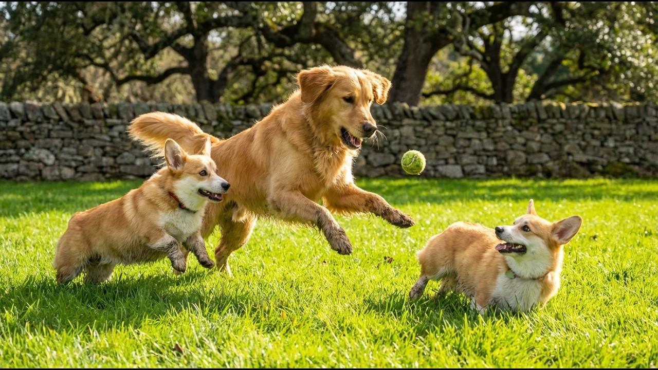 🐾💛 Cute Little Puppies Having Fun Outdoors | Happy Barking Sounds