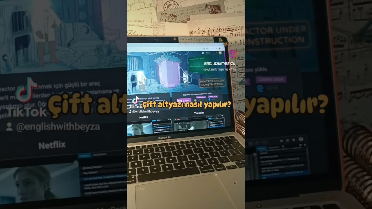 &Ccedil;ift altyazı nasıl yapılır. Language reactor
