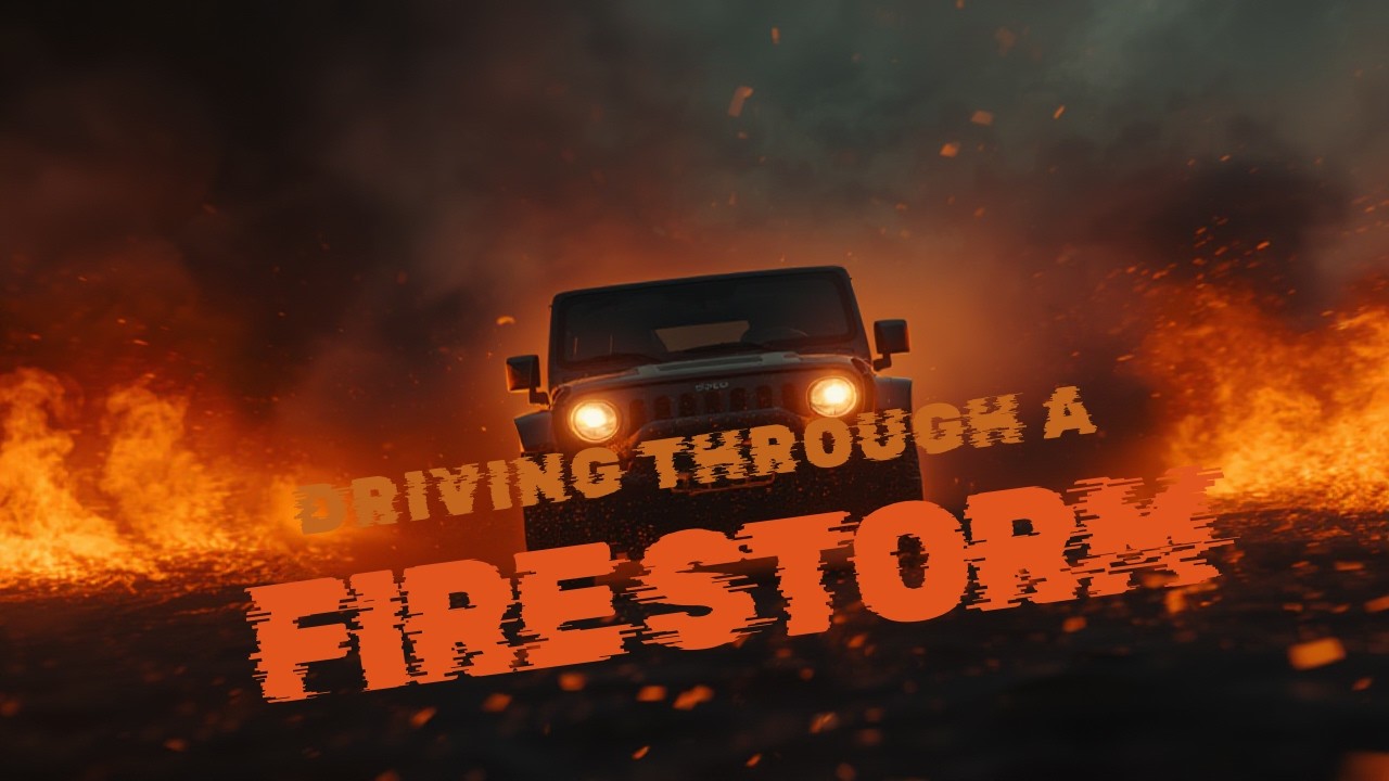 Driving Through a Firestorm in Verdi