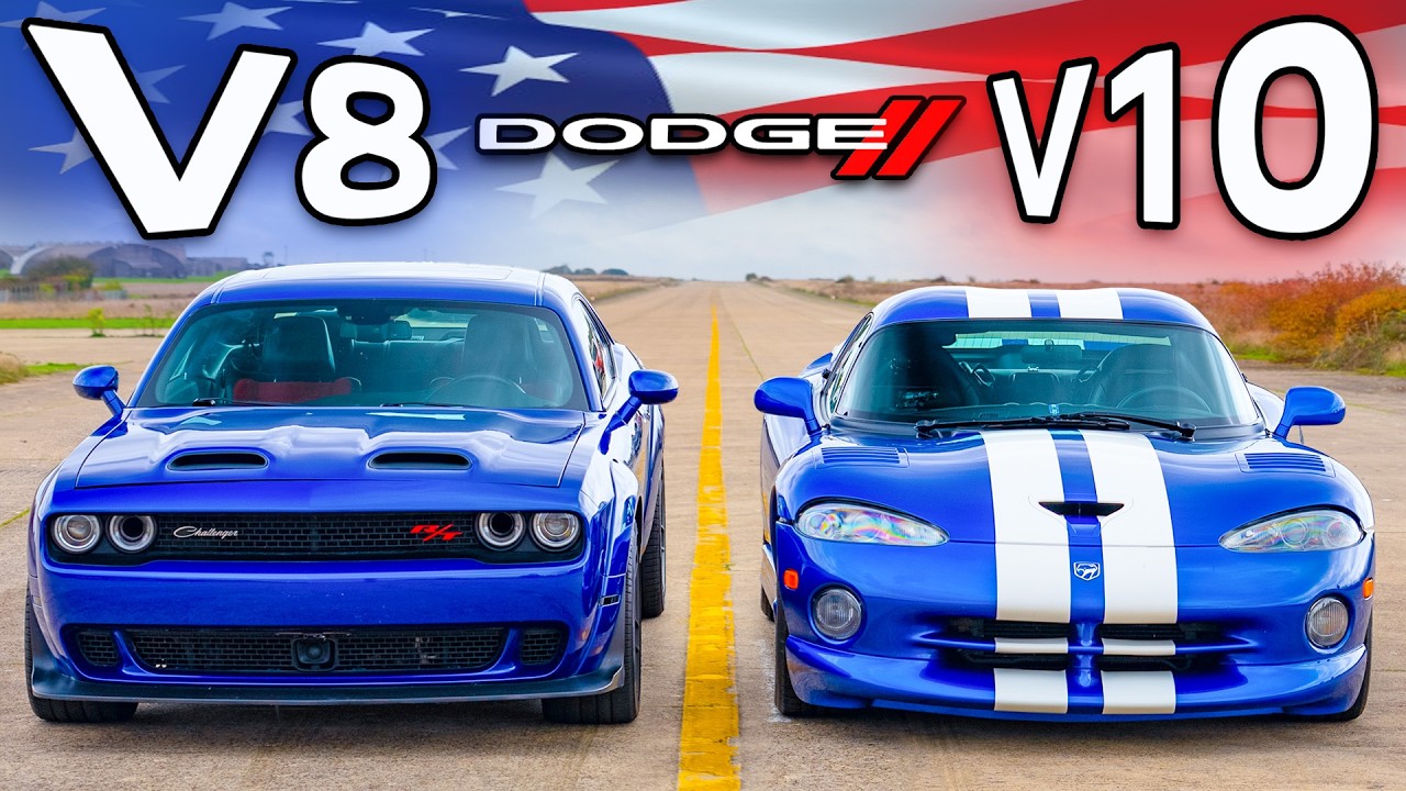 Dodge Viper V10 vs Challenger V8: CORRIDA DE ARRANCADA