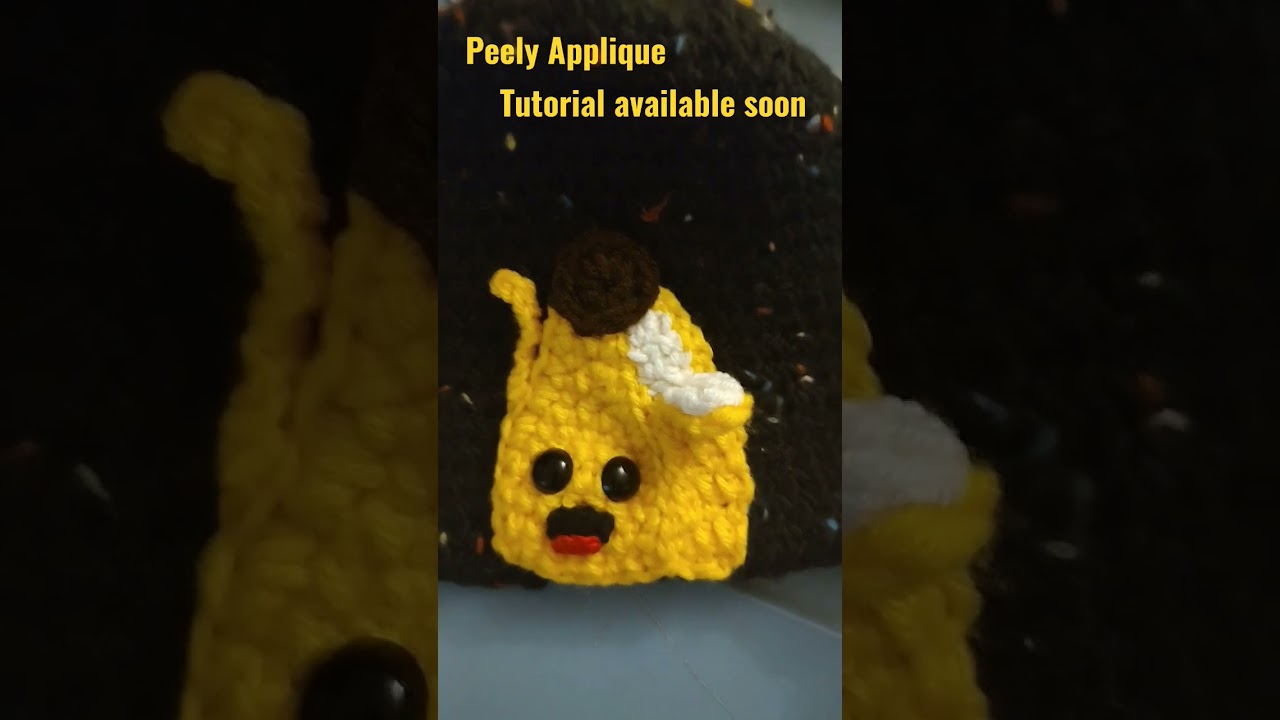 fortnite peely applique #fortnite #peely #artist #crochettutorial