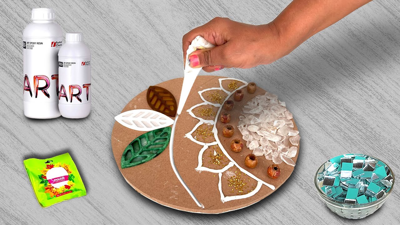 कैसे करें Resin से  Lippan Art Work ||  lippan art work tutorial | nice craft
