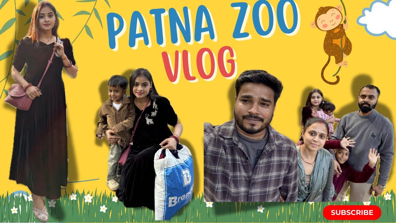 #vlog50 |family vlog Patna Zoo Family Vlog | Husband, Nanad & Kids Fun Day | @Sonalitarunkumar 