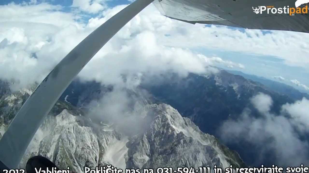 Skok s padalom - Bovec www.prostipad.si