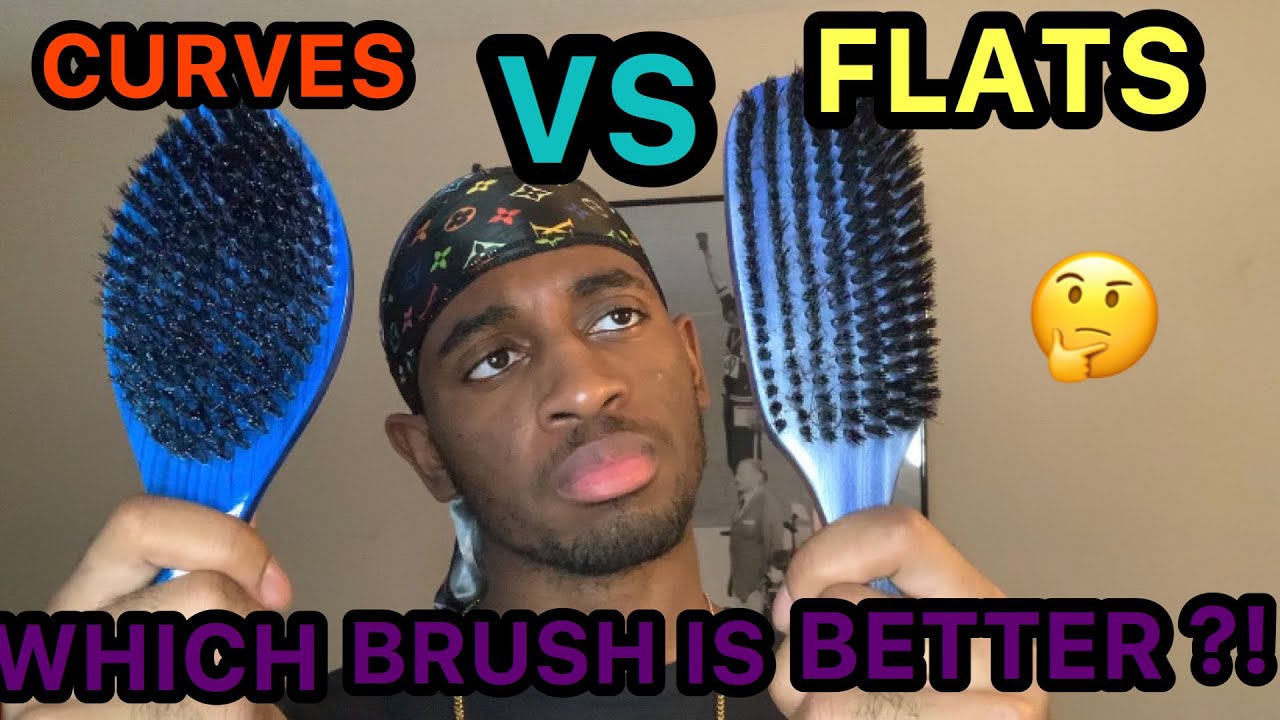 360 WAVES | WHATS BETTER TO USE? CURVE VS FLAT BRUSHES!