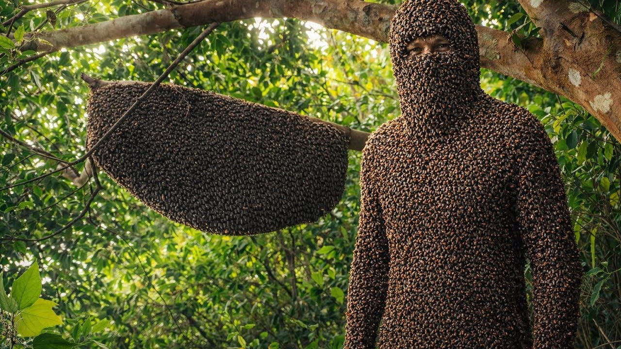 Furious Honey Bees Attack the Forest Leader | Dangerous Giant Beehive Harvest Gone Wron